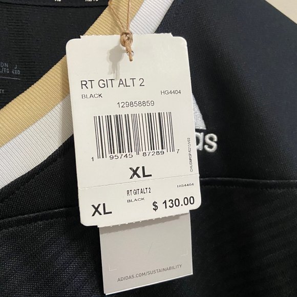 Adidas Georgia Tech Yellow Jackets Football Jersey Black Mens HG4404 NEW $130 - Picture 12 of 12